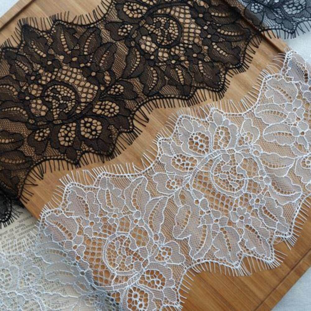 Handmade Handmade Lace Bearded Edge Lace Ribbons Trim Eyelash Lace Fabric  Wedding Dress