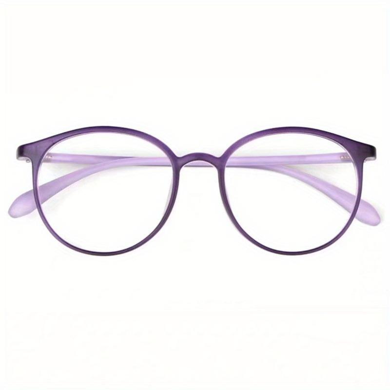 

Reading Glasses Fashion Jelly Color Round Frame Anti-fatigue Presbyopic Glasses Retro Computer Readers For Women +1.5 To +3.5 +400 фиолетовый