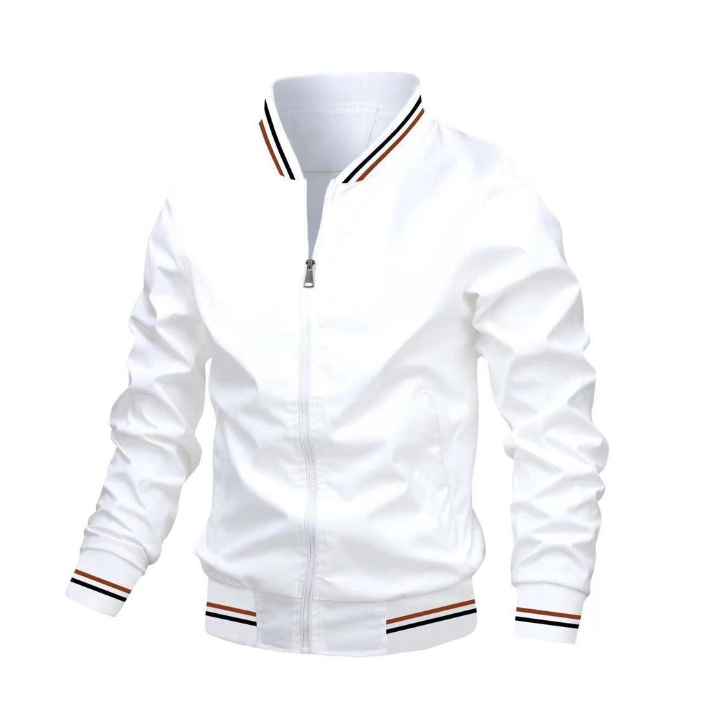Men's Spring & Autumn Stand Collar Casual Pilot Jacket - European & American Fashion Trend