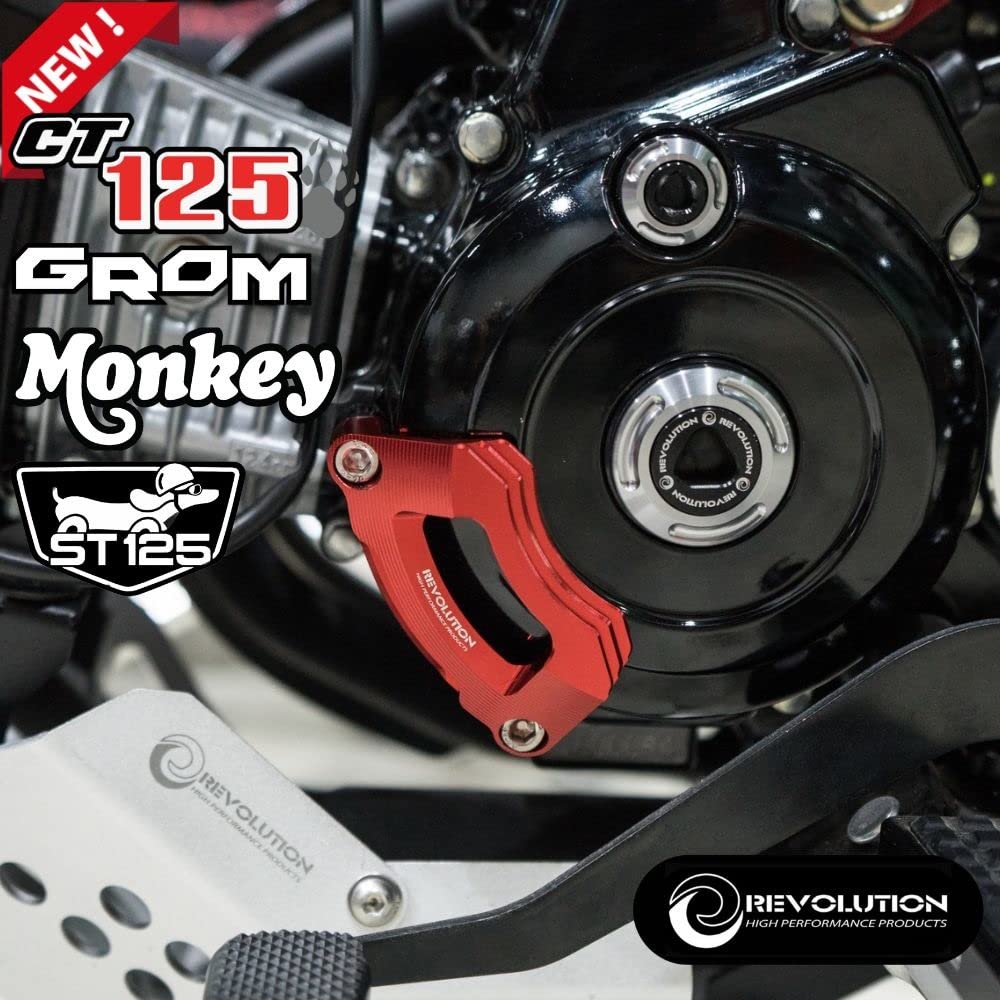 GTR REVOLUTION Engine Protector Cover for Honda Hunter Cub CT125 Monkey Crankcase Guard for HONDA JA65 JB04 JB03 JC92 (2023), DAX125, GROM, (5-speed)