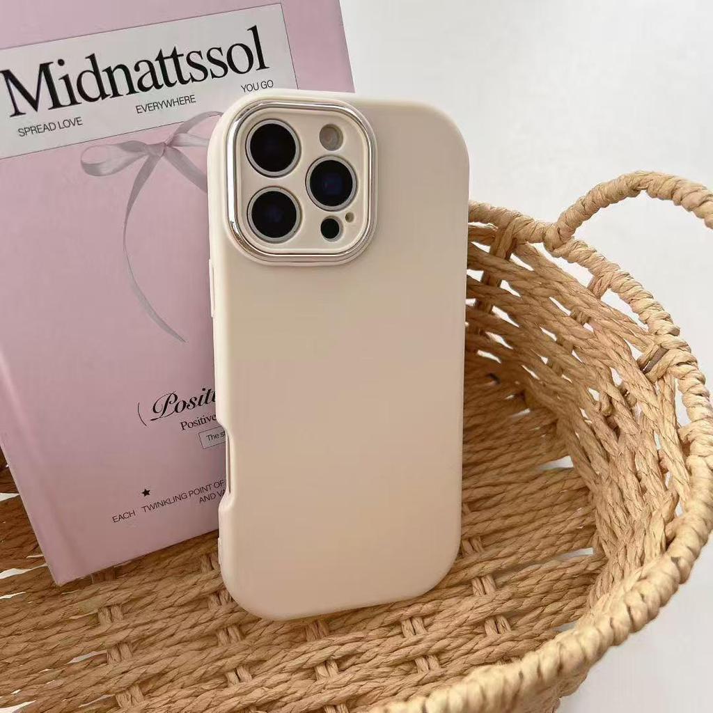 New Soft TPU Candy Color Phone Case for Apple 17ProMax to 11 - Solid Color Protective Cover with Precise Cutouts