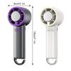 Strong Wind Power Handheld Ice Pack Fan With Turbofan Blades Semiconductor Refrigeration Fan USB