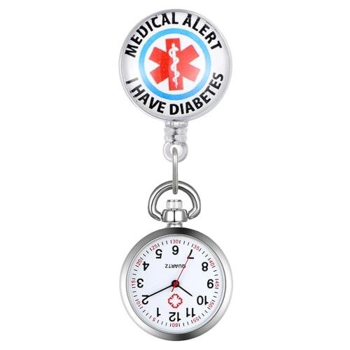 

Lancardo Nurse Watch, Pocket Watch for Nurses, Clip-on Pocket Watch, Unisex, Easy-to-Read Numerals, Cute, Available in 3 Colors, Stretchable, Perfect