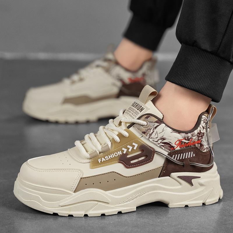 Men's Shoes Four Seasons New Casual Shoes Fashionable Men's Lace-up Sports Shoes Korean Version Personalized Student Tide Shoes
