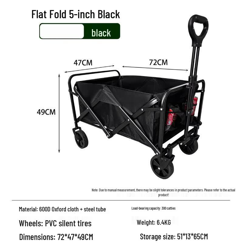 Nufeng Outdoor Quick-Release Foldable Camping Cart