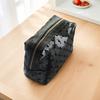 New Travel Black Mesh Cosmetic Bag Zipper Makeup Bag for Women Wash Toiletry Bag Makeup Organizer Portable Storage Pouch