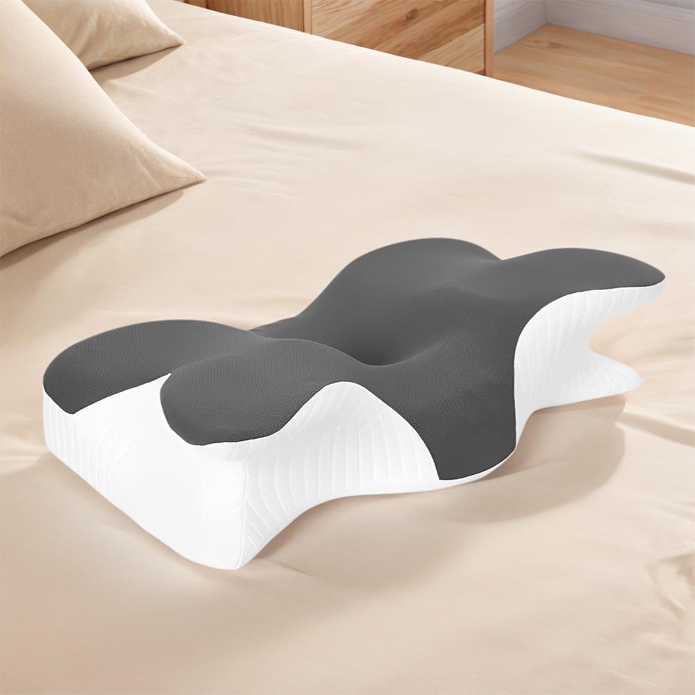 Butterfly Shaped Ergonomic Orthopedic Pillow Breathable Contoured Support Pillows Soft Sleeping Cervical Pillow for Home Bedroom