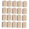 50 Brown Paper Bags with Flat Handles, Bottom Gift Bags, Reusable And Suitable for.