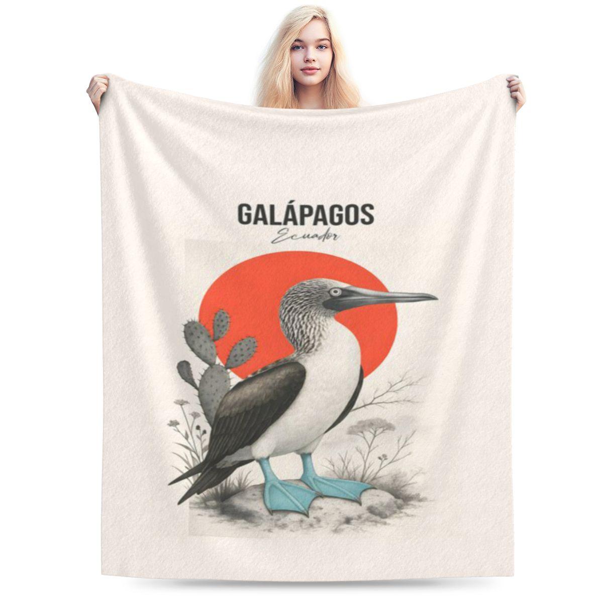 BlueFooted Booby Gal Pagos Bird Art Personalized Soft Party An UltraSoft Micro Fleece Blanket 75x100cm