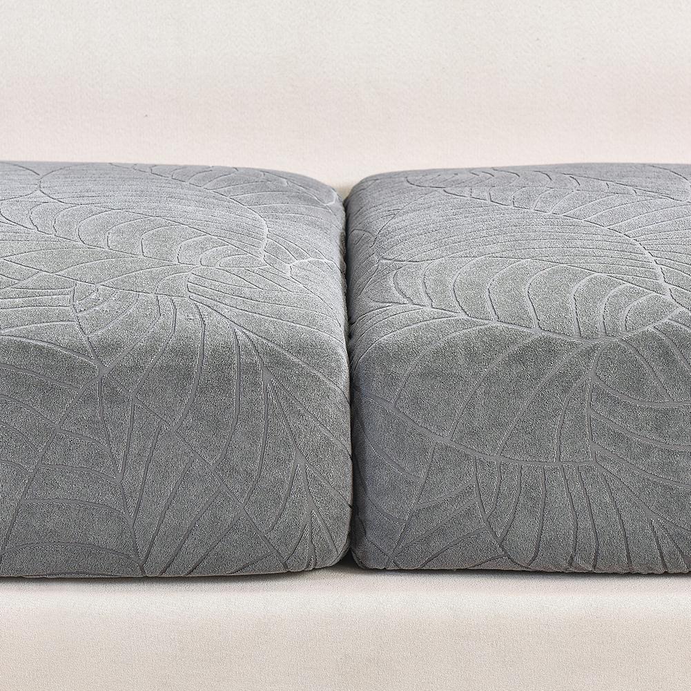Non -Waterproof Woven Jacquard Seat Cushion Cover Elastic Sofa Furniture Cover Living Room Pets Children Removable Slipcover Furniture Protector