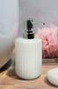 Liquid Soap Dispenser 400 Ml White Silver Ceramic with India Pump