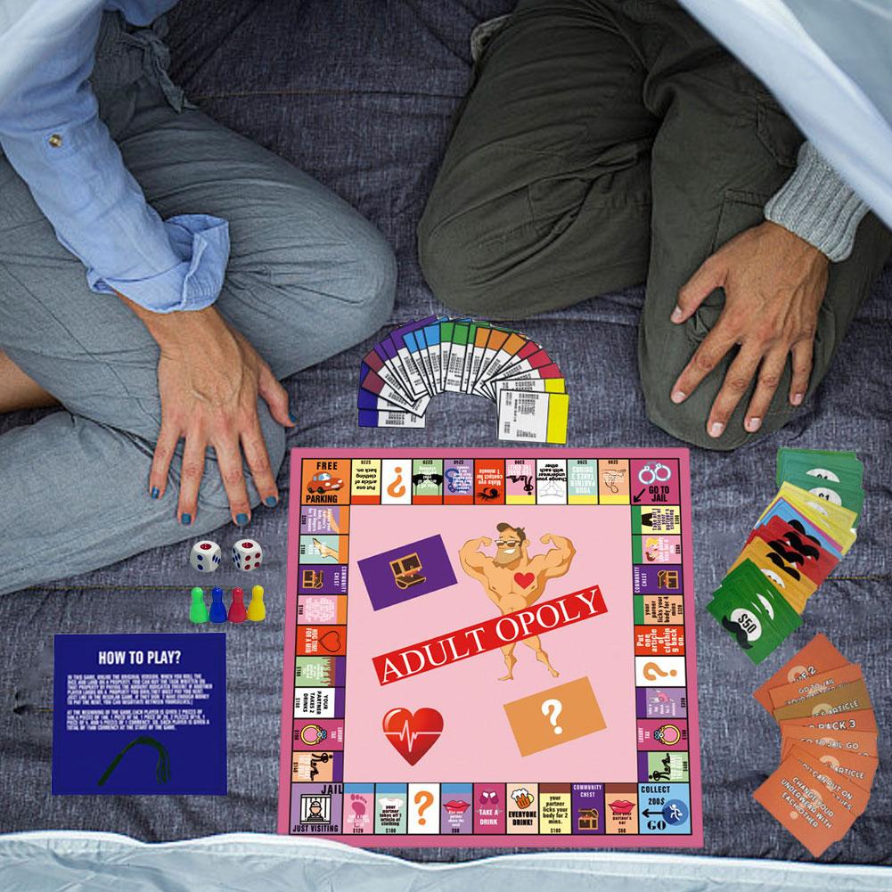 Brettspiele Erwachsenen Paar Spielabend Monopoly Spiele Beziehungs-Kartenspiel Schlafzimmerspiele Trinkparty Spielesammlung für Ehemann