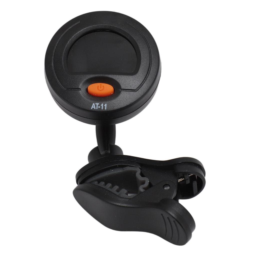 Clip On Tuner 12 Equal Temperament Digital Electronic Tuner for Guitar Bass Ukulele Violin