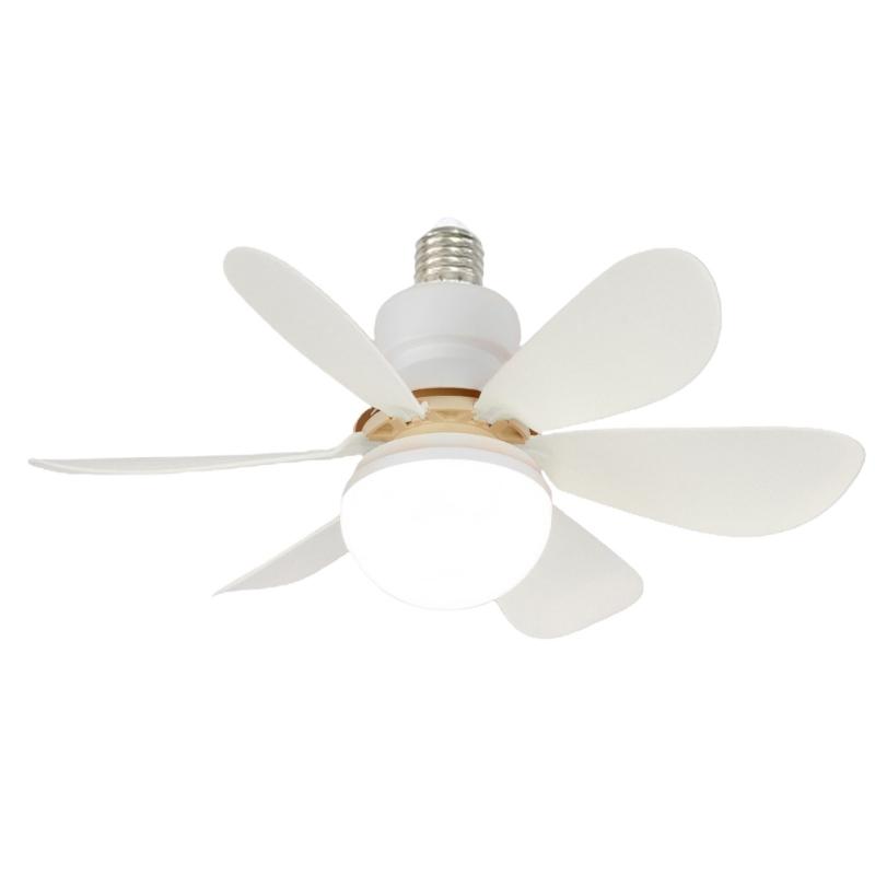 

Потолочный вентилятор с подсветкой AC86-265V 110V 220V Люстра-вентилятор для помещений, офиса, рынка E27 30W LED Вентилятор со съемными лопастями белый