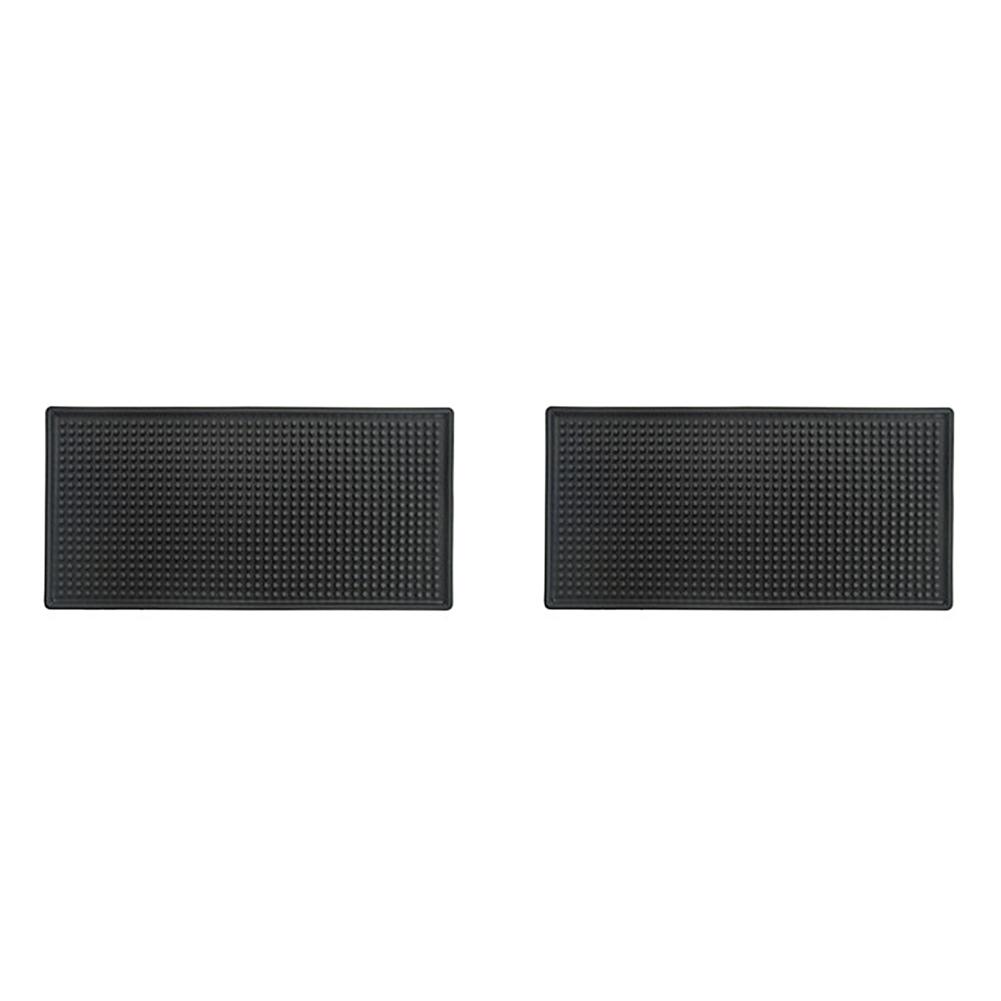 Bar Mat Rubber Coffee Bar Mats Anti-slip PVC Cup Mat Waterproof Heat Resistant Drain Mat for Bar Cafe Barista Cocktail Bartender