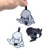 Creative Pull Play Egg Cat Dog Keychain Pendant Cute Funny Rotatable Acrylic Bag Pendant For Women Keyring Purse Bag Accessory