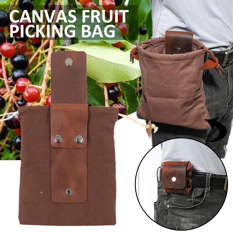 

PDTO Складная холщовая садовая сумка для сбора фруктов на открытом воздухе, держатель для хранения в кемпинге