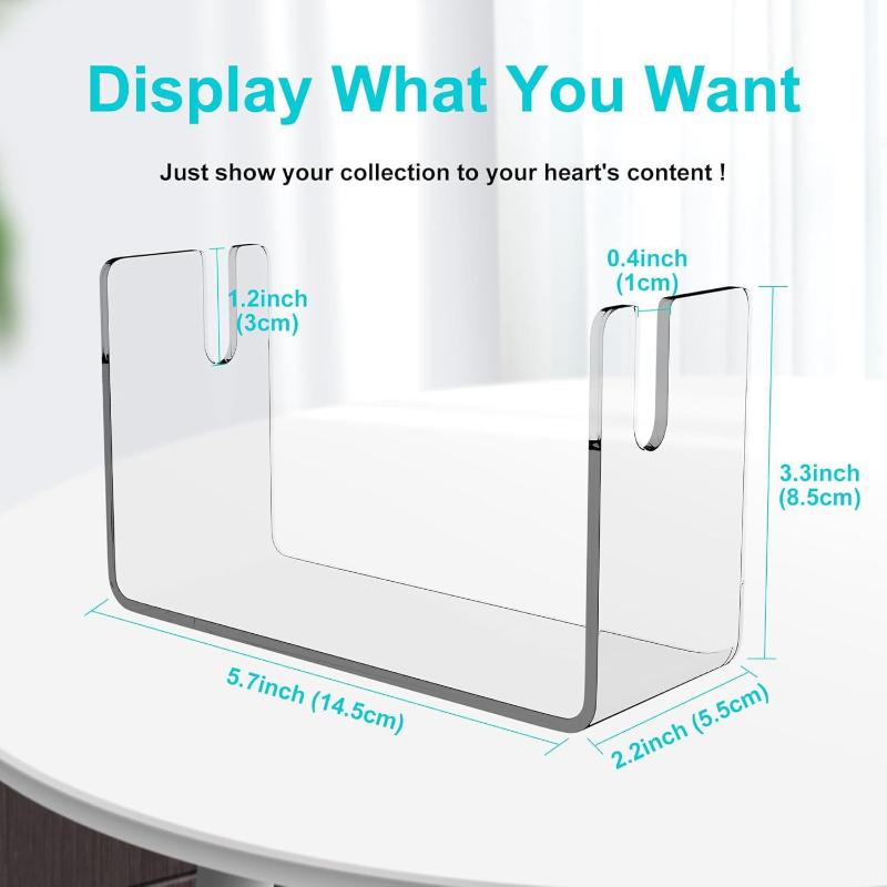 1pc Hand Fan Display Stand Bracket Clear Acrylic Holder Storage Support Foldable Fan Stand Holder Space-Saving Desk Organizer