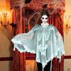 Halloween Skeleton Poncho Halloween Holiday Soft Exquisite Loose Cape Poncho Party Stage Costume