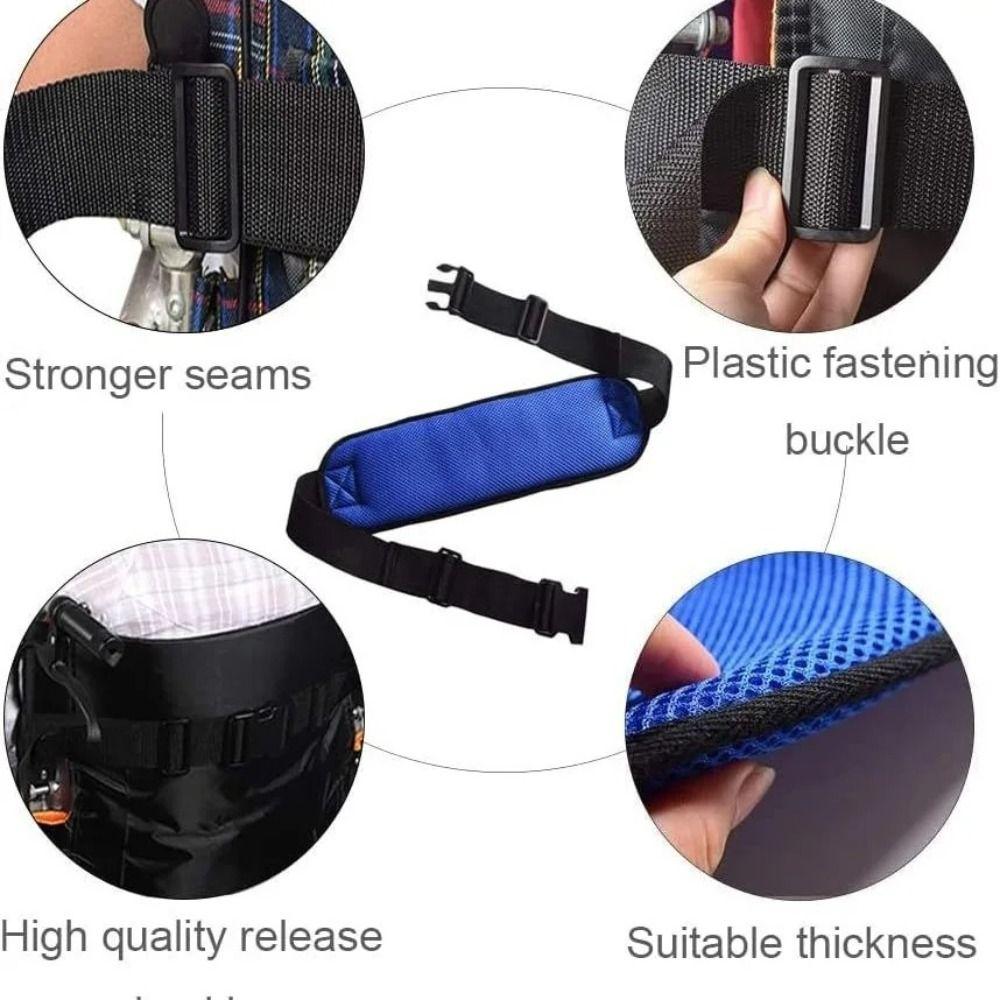 Reusable Wheelchair Seat Belt Quick Release Buckle Fixation Harness Safety Binding Band  Outdoo