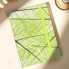 Soft Cover A5 Leaf Vein Notebook Elastic Band Pocket Diary Cloth Notebook  Business Use