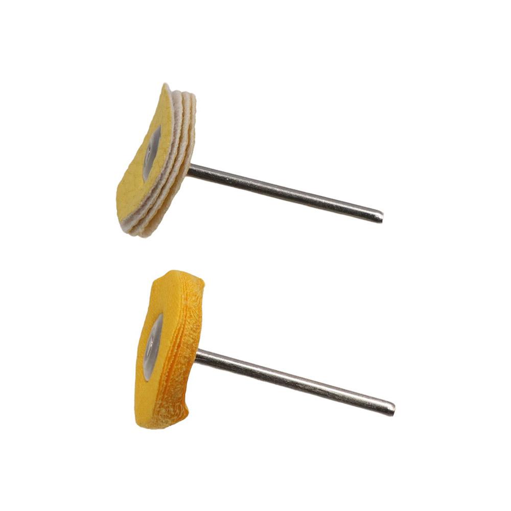 6Pcs/Set Buffing Pad Wheel For Rotary Drill Bit with Stainless Steel Handle Polishers Tool