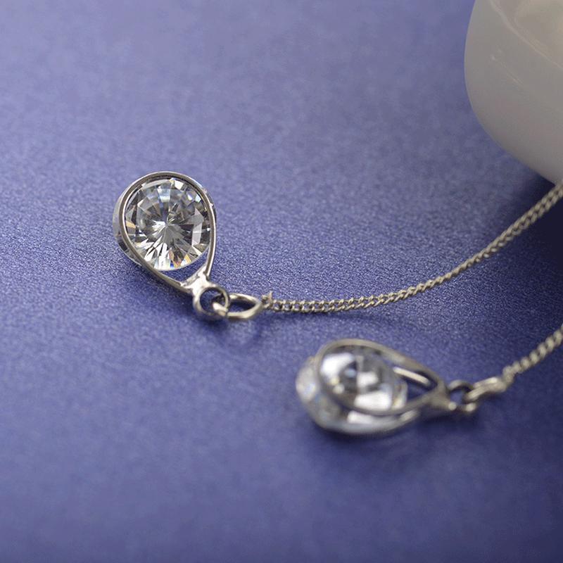 Women's Jewelry Accessories Water Drop Pendant Long Ear Line Earrings