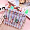 Festive Santa & Reindeer Multi-Color 10-In-1 Ballpoint Pen