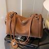 2025 New Retro Crossbody Bag Women's Autumn and Winter Simple Fashion Versatile Large-capacity One-shoulder Hand-held Bowling Bag