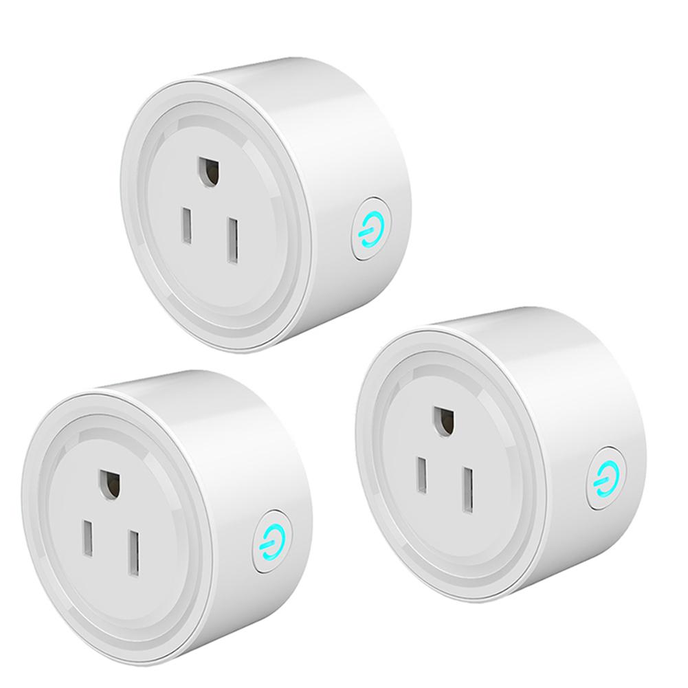 WIFI Smart Socket Mini Outlet Switch Compatible with Alexa Remote Control by Smart Phone (US Specification)
