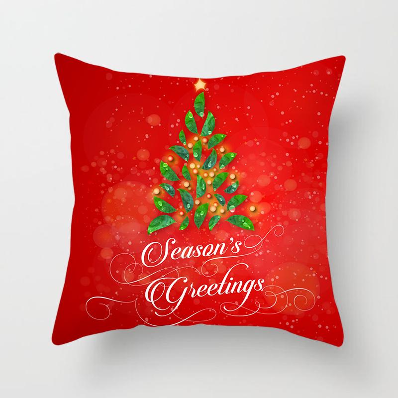 Christmas Home Pillow Covers Christmas Printed Bed Home Decor Cushion Covers Christmas Decor Pillow Covers