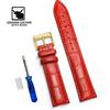 Cowhide Genuine Leather Watch Strap 12/14/16/18/20/22/24 mm Watch Pin buckle Band Soft Wrist Watchband Bracelet + Tool