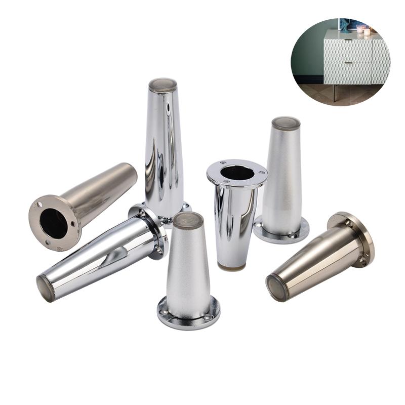 

4 шт./лот, регулируемые ножки для мебели из цинкового сплава, конические ножки для дивана, ножки шкафа, ножки шкафа для ванной комнаты, ножки шкафа для телевизора с винтами Chrome 8CM