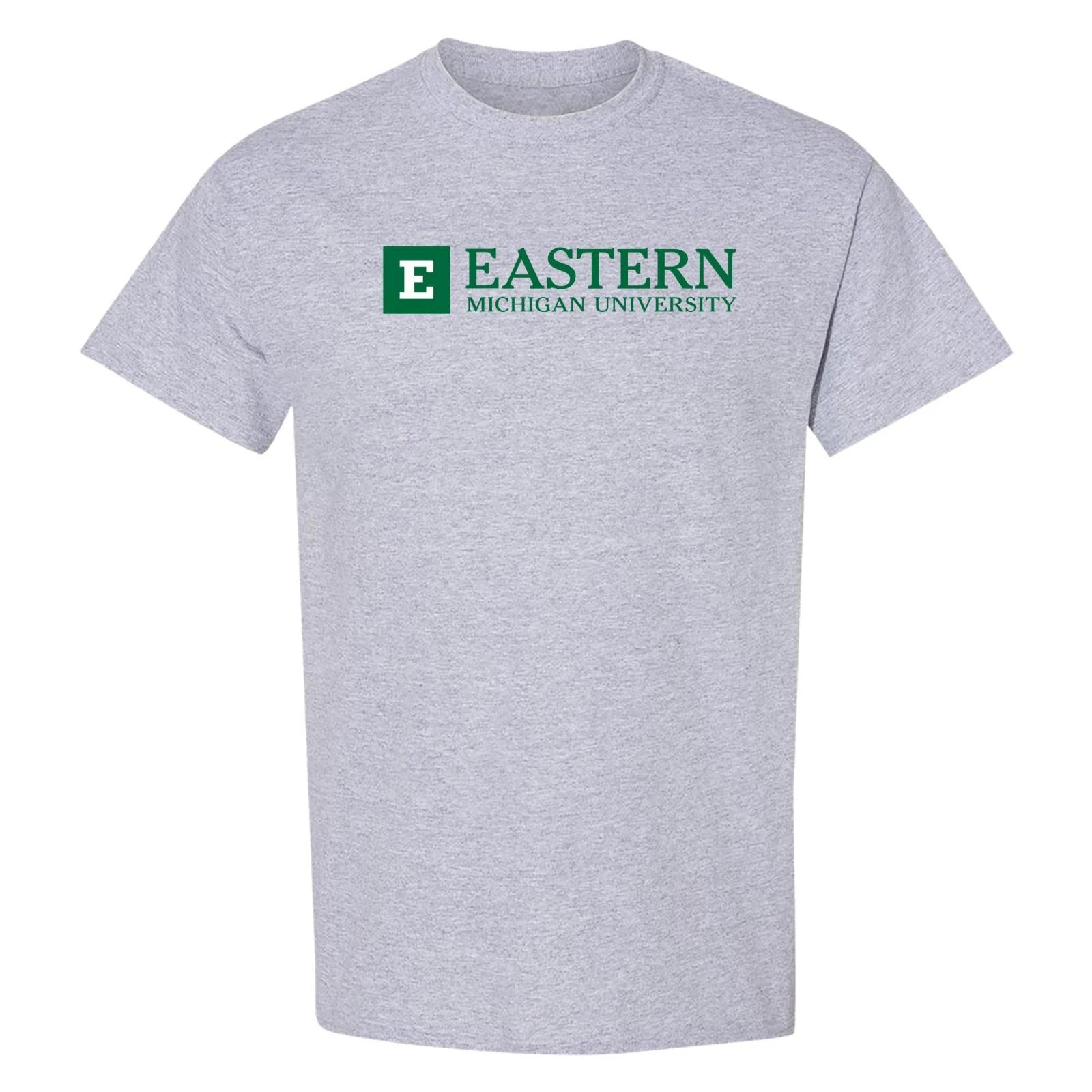 Eastern Michigan Institutional Logo T-Shirt - Sport Grey S