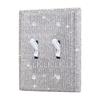 Home Decoration Wall Plate Cover Bling Plug Outlet Switch Panel Sticker Rhinestones Socket Frame