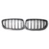 Carbon Fiber For BMW F10 5 Series 520i 523i 525i 530i 535i 2010-2016  Glossy Black Dual Slat M5 Style Front Kidney Grille Grill