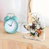 2D Flat Heart-Shaped Acrylic Butterfly Desktop Decoration, Floral Design, Suitable for wall Decoration, porch, Room, Villa, accents Home, Hallway, or