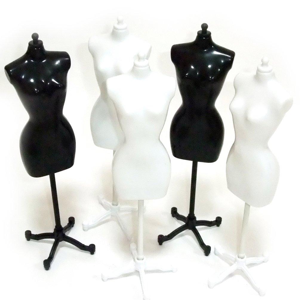 

WAIWAIGOODS Favorite Outfit Display 16 Doll Torso Miniature Mannequin Set of 5 (Mixed)