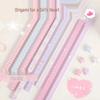 Plaid Style Colored Paper Strips for Handmade Five-Pointed Stars Craft