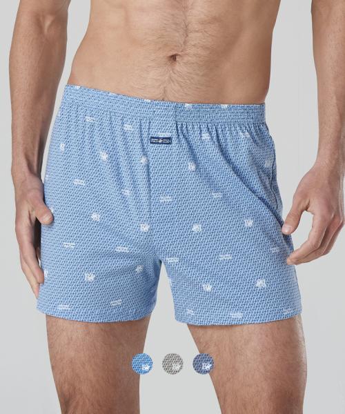 

[Beverly Hills Polo Club] Мужские трусы-боксеры из чистого хлопка с узором (3-Pack) [Отправлено из Кореи] 100% Оригинал 95