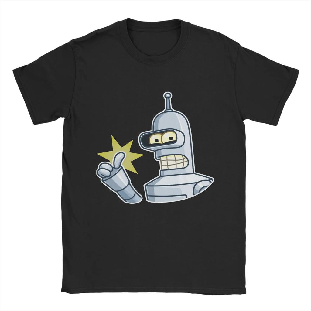 F-Futuramas men's T-shirt Summer New T-shirt 100% cotton T-shirt Short-sleeved T-shirt with Planet Express