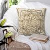 Flower Of Life In Lotus  Pastel Golds And Canv Square Pillowcase Pillow Cover Cushion Comfort Throw Pillow for Home Bedroom