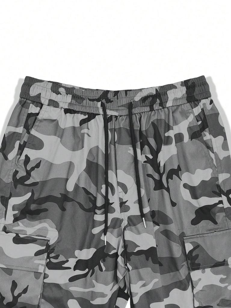 Men's Spring/Autumn Camouflage Retro High Street Casual Tapered Work Pants