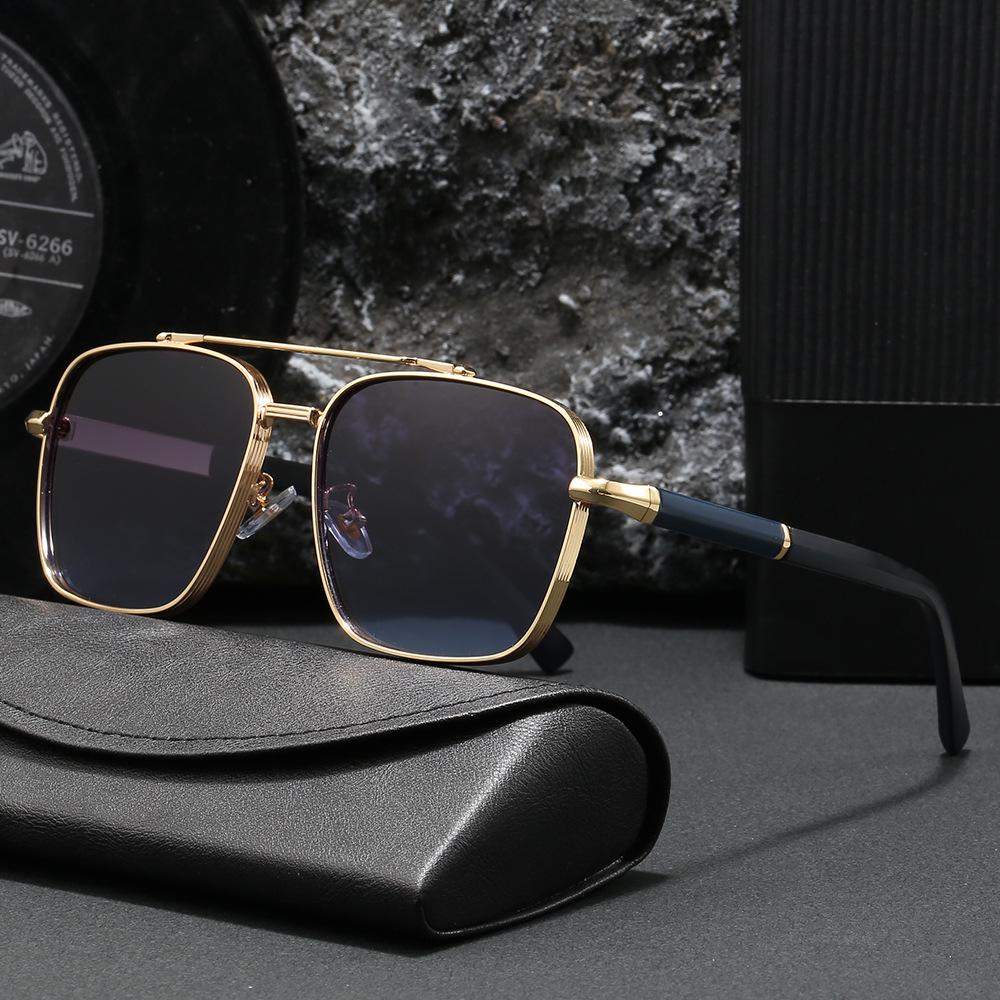 New Men's Fashion Square Frame Driving Sunglasses