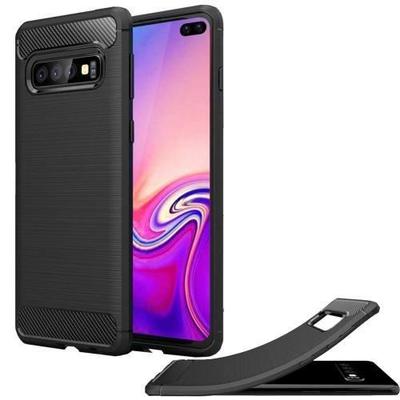 Hülle - Carbon - SAMSUNG GALAXY S10 PLUS - Flexibel - Ultraresistent - Schwarz