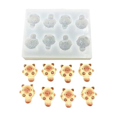 Transparent Silicone Mold Reusable for Epoxy Resin Casting Creating Cats Themed Accessories Making Mould