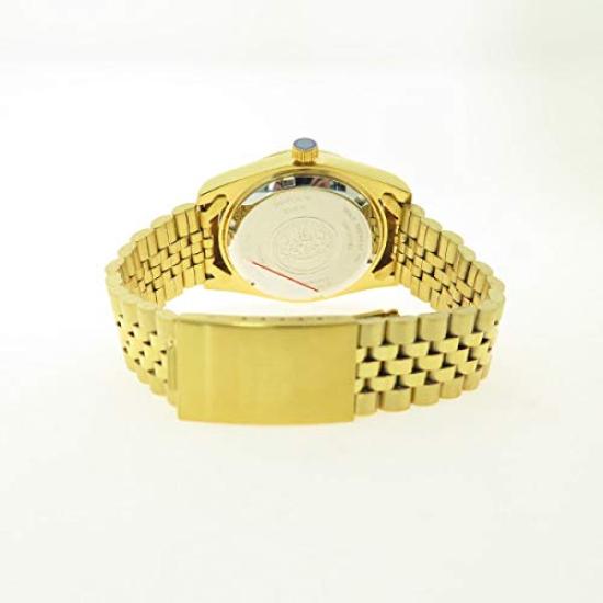 Elgin Automatic Watch with Dial and Gold Finish FK1428G-CL Men's Mother-of-Pearl