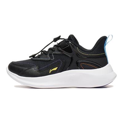 Li Ning Kids Ling Yue 3.0 V3 Chaussures Décontractées Confortables Polyvalentes Antidérapantes Résistantes à l'Usure Chaussures Décontractées pour Enfants Noir YKNT128-1