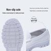 2024 Men's Non-slip White Cowhide Nurse Shoes - Comfortable, Breathable, Odor-free, Soft Sole, Versatile.