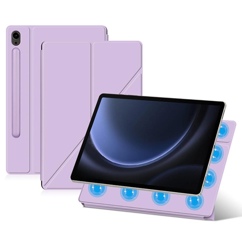 Für Samsung Galaxy Tab S10 FE/S10/S9 FE/S9 Hülle Magnetischer V-Faltständer Tablet-Hülle mit Auto Sleep/Wake